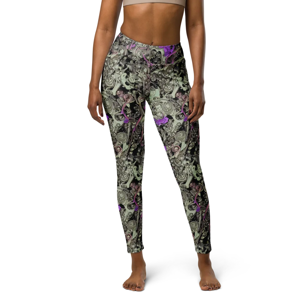 Molten Curiosity on Yoga Leggings — Front