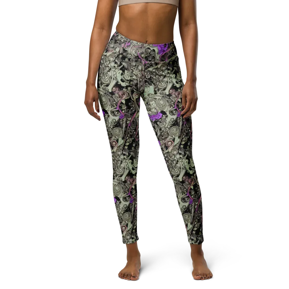 Molten Curiosity on Yoga Leggings — Front