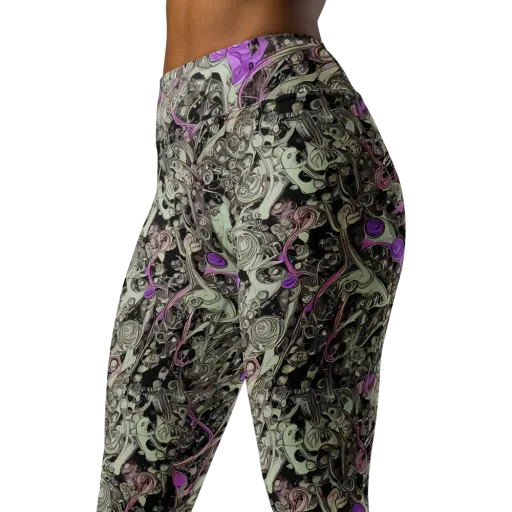 Molten Curiosity on a Yoga Leggings