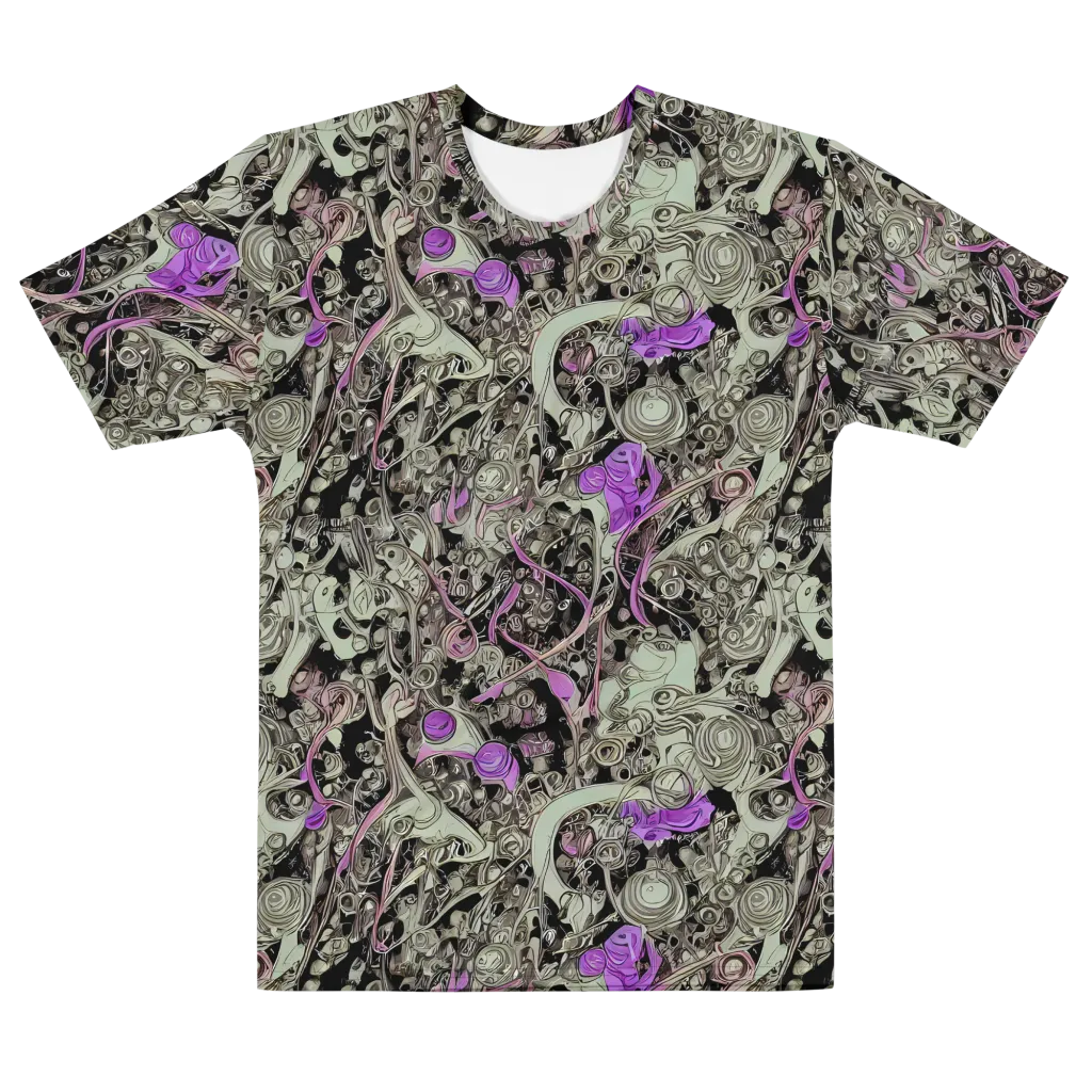 Molten Curiosity on Men's Cotton Crew Neck T-Shirt — Front