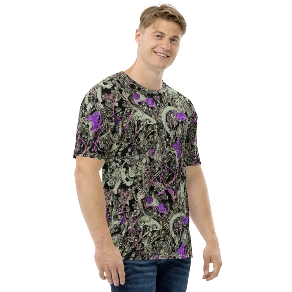 Molten Curiosity on Men's Crew Neck T-Shirt — Right