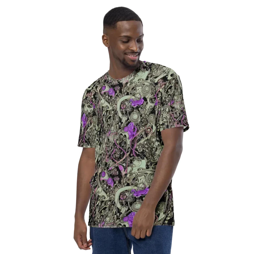 Molten Curiosity on Men's Crew Neck T-Shirt — Left