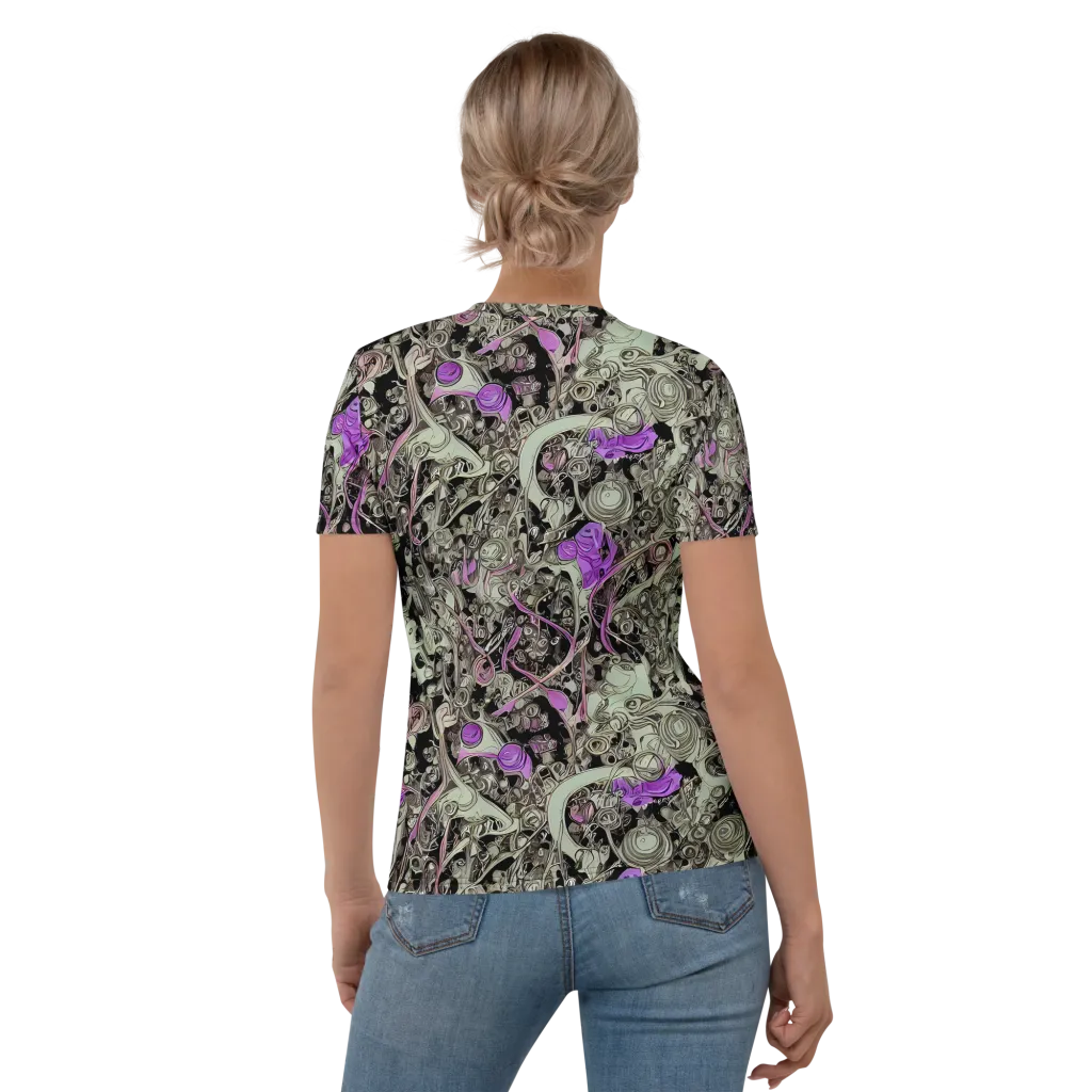 Molten Curiosity on Women's Crew Neck T-Shirt — Back