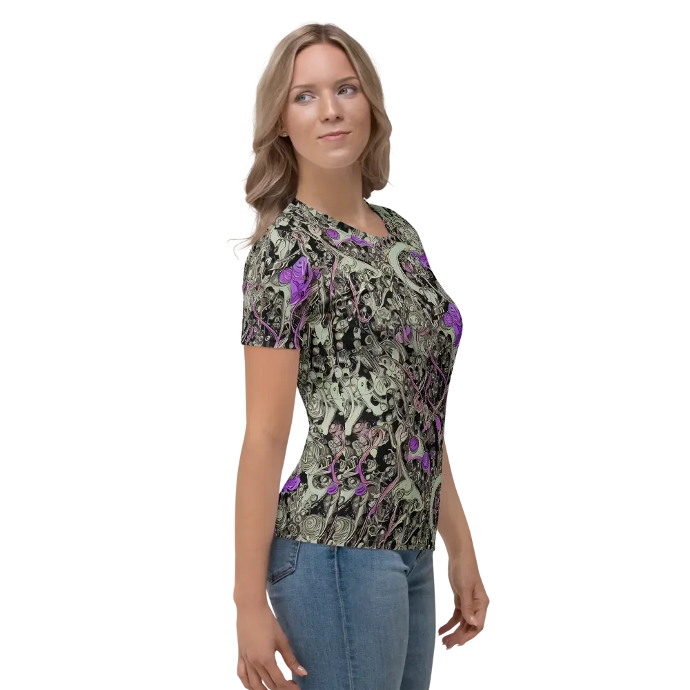Molten Curiosity on Women's Crew Neck T-Shirt — Right