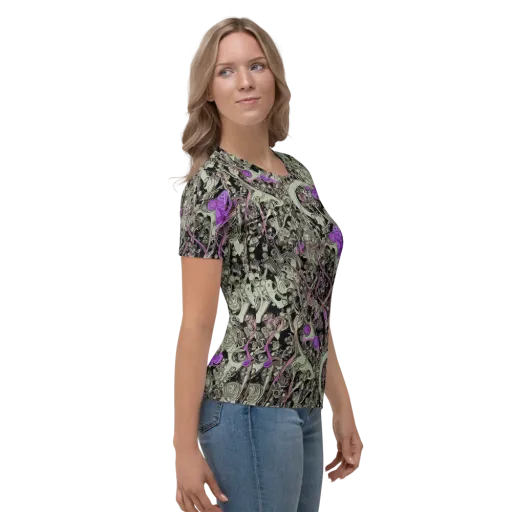 Molten Curiosity on a Women's Crew Neck T-Shirt