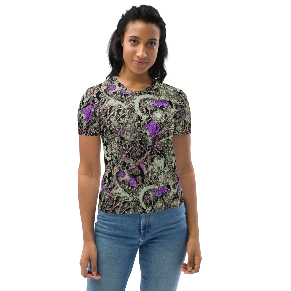 Molten Curiosity on Women's Crew Neck T-Shirt — Front