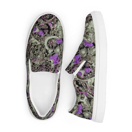 Molten Curiosity on a Men's Slip-On Canvas Shoes