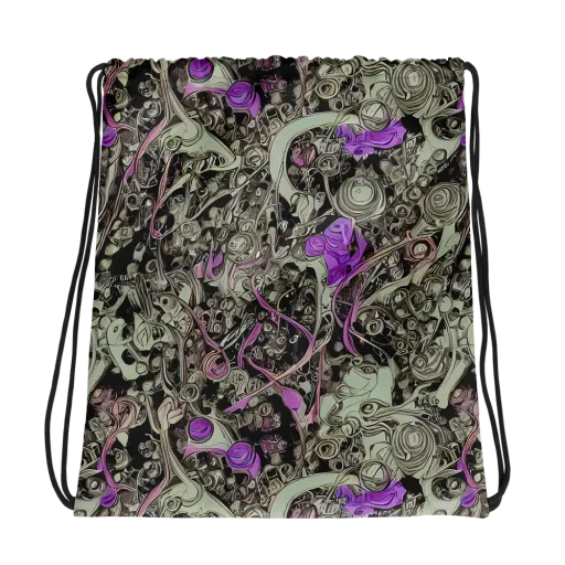 Molten Curiosity on a Drawstring Bag