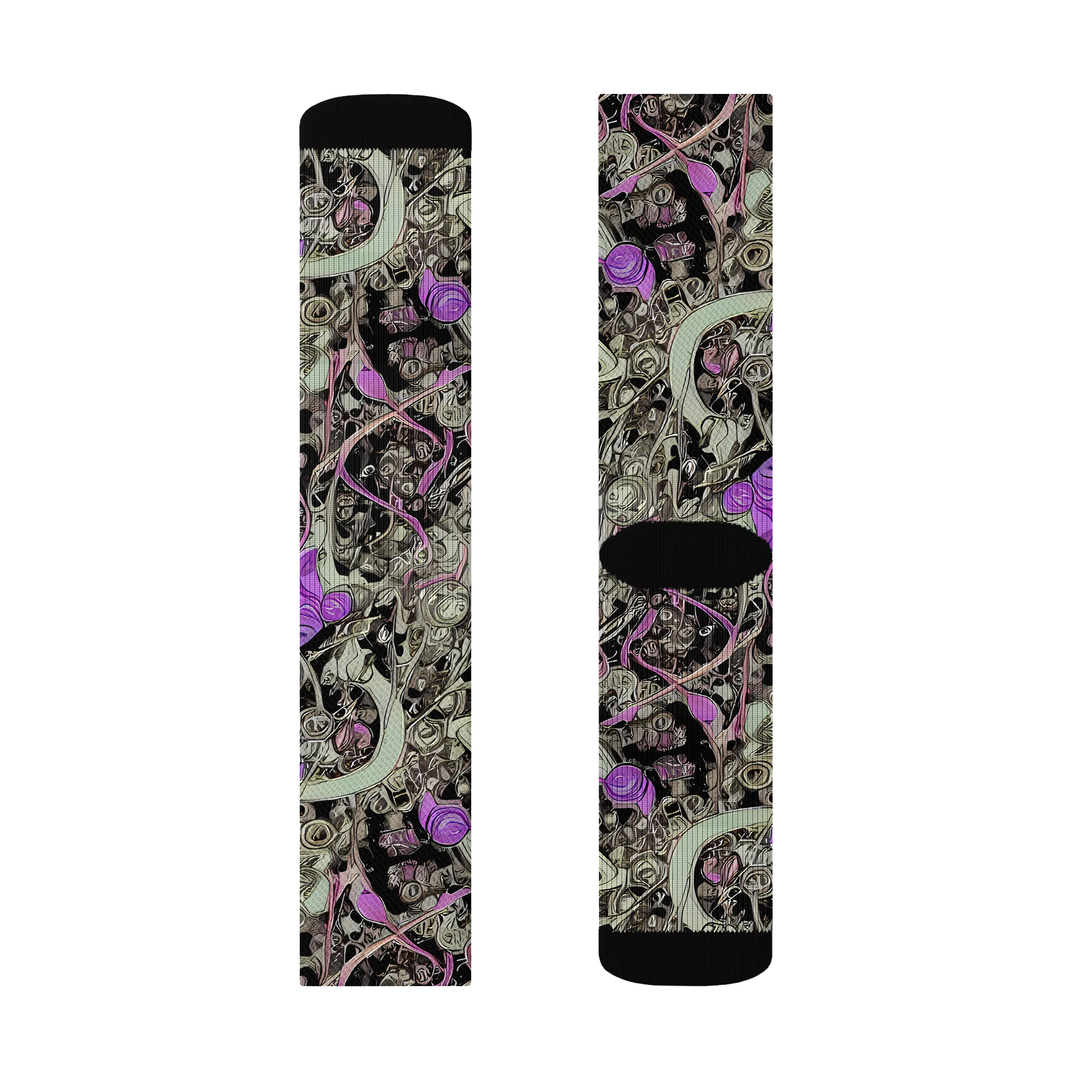 Molten Curiosity on Socks — Left Sock