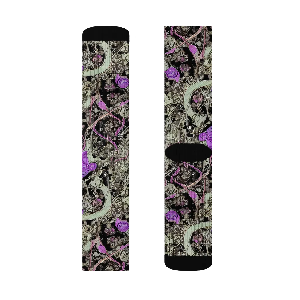 Molten Curiosity on Socks — Right Sock