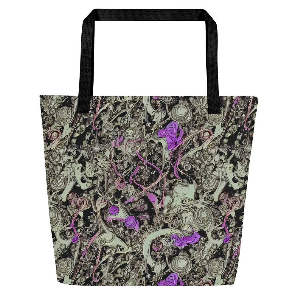 Molten Curiosity on Large Tote Bag W/ Pocket — Front