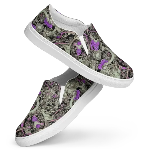 Molten Curiosity on a Women's Slip-On Canvas Shoes