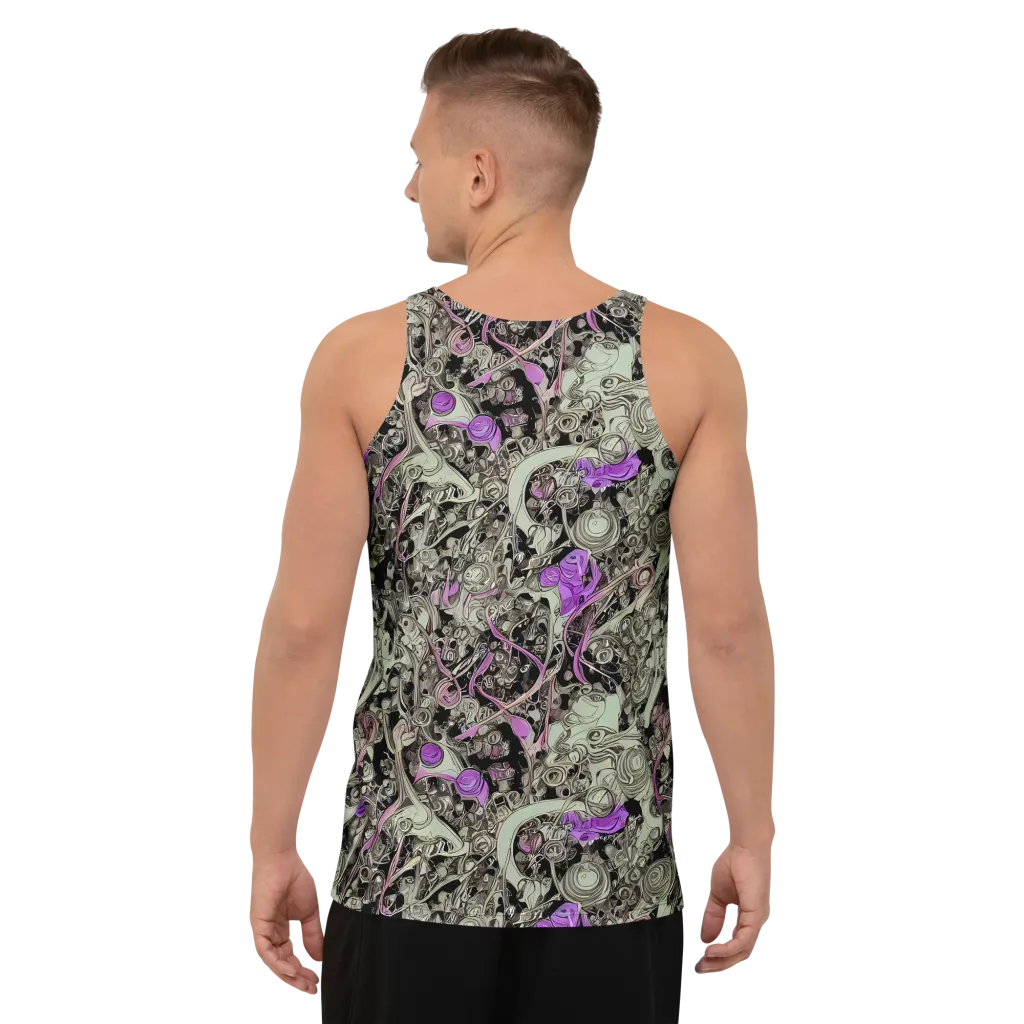 Molten Curiosity on Men's Tank Top — Back