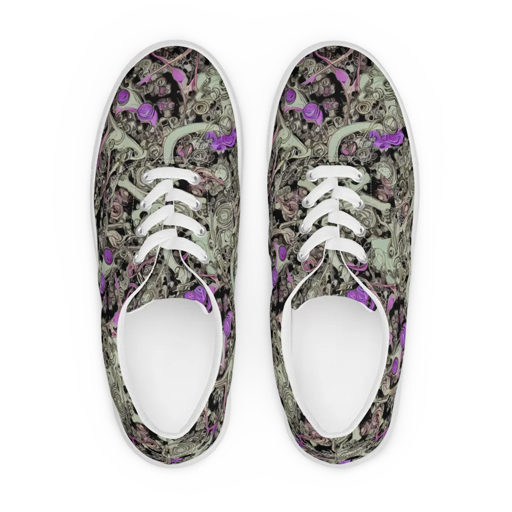 Molten Curiosity on Men's Lace-Up Canvas Shoes — Front