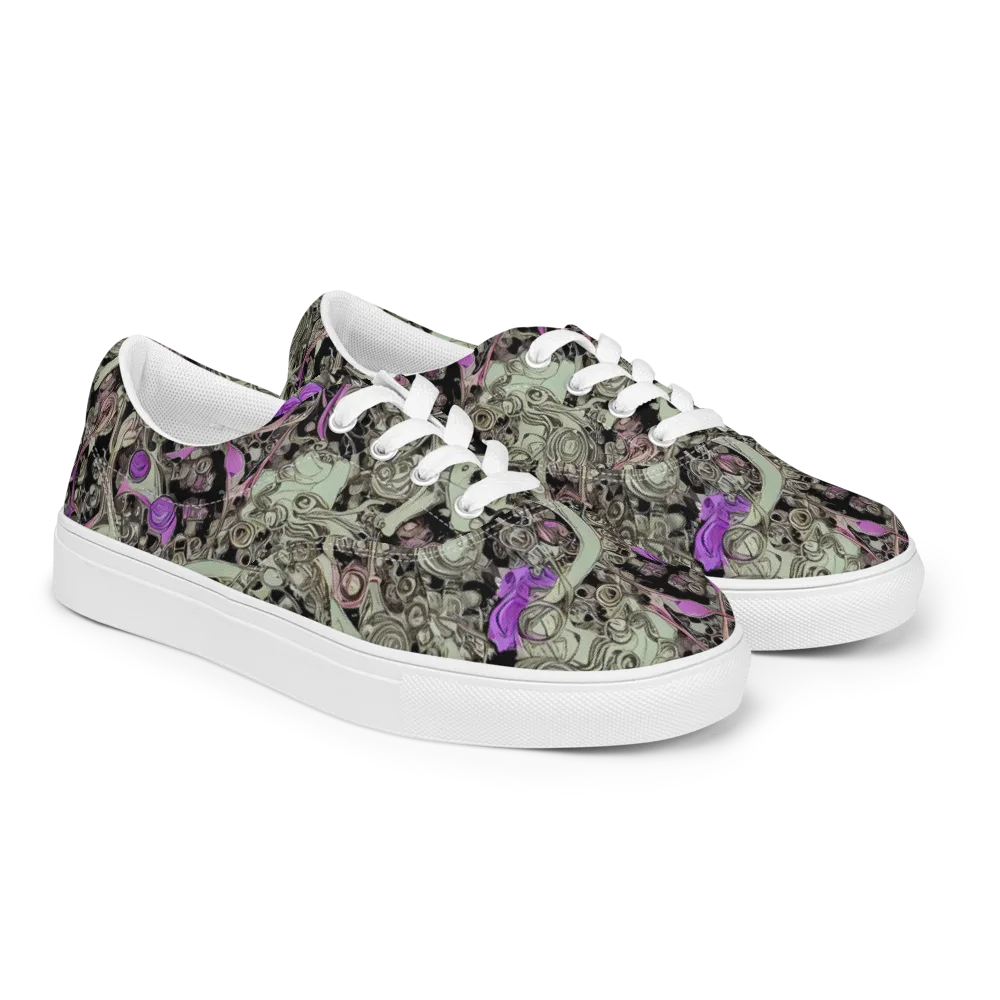 Molten Curiosity on Men's Lace-Up Canvas Shoes — Right Front