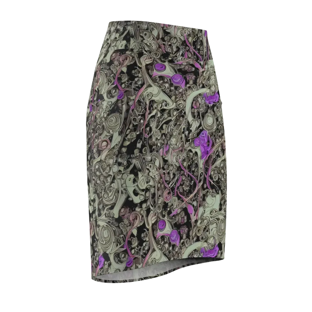 Molten Curiosity on Pencil Skirt — Front Side