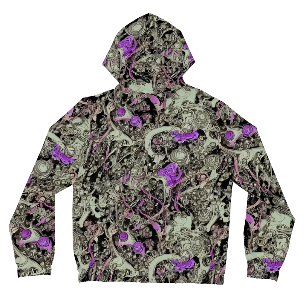 Molten Curiosity on Women's Full-Zip Hoodie — Back