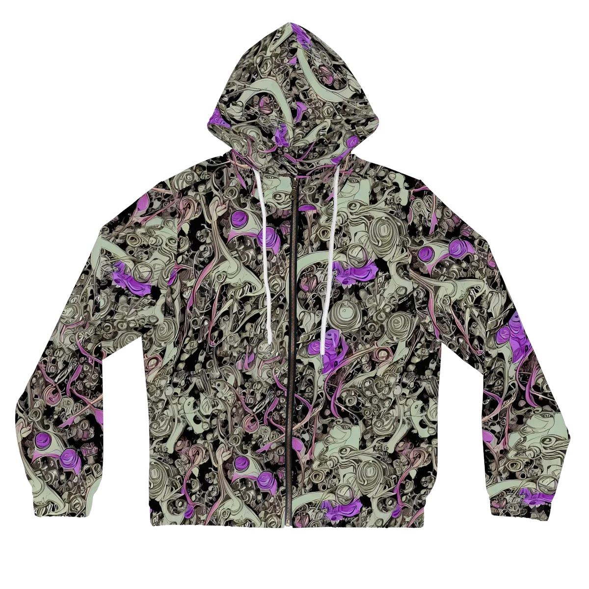 Molten Curiosity on Women's Full-Zip Hoodie — Front