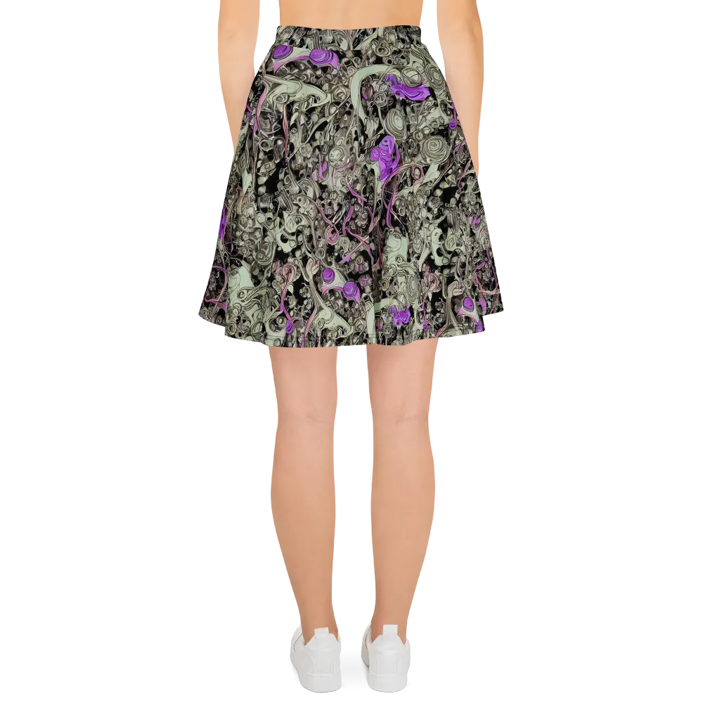 Molten Curiosity on Skater Skirt — Back