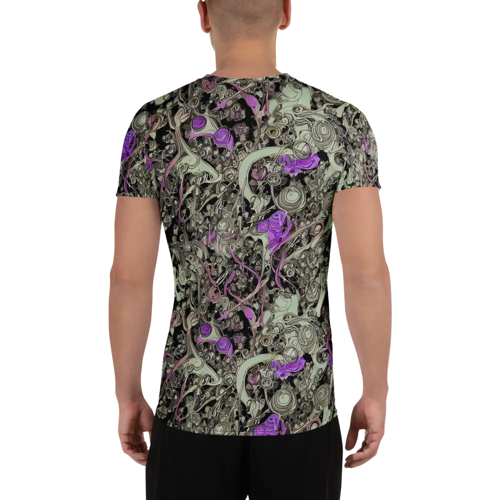 Molten Curiosity on Men's Athletic T-Shirt — Back