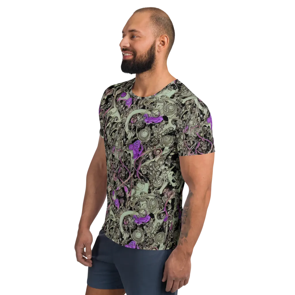 Molten Curiosity on Men's Athletic T-Shirt — Left