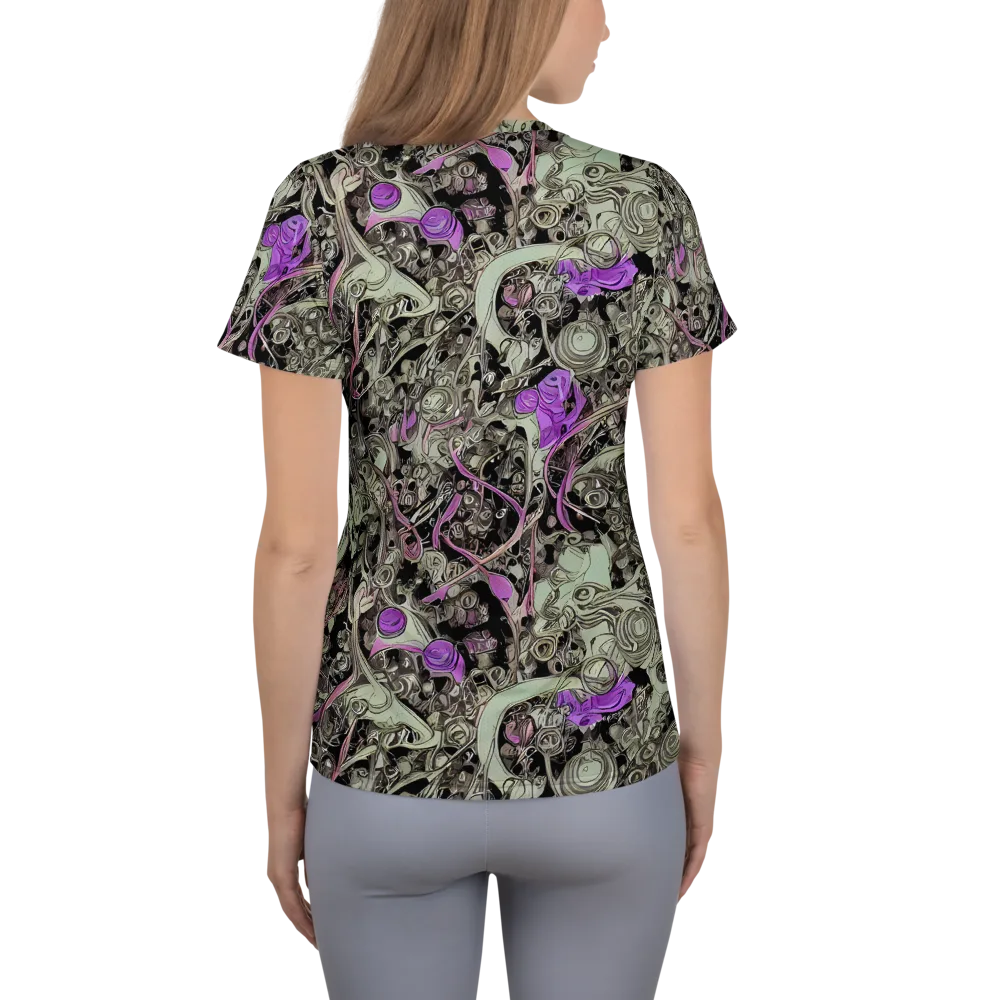 Molten Curiosity on Women's Athletic T-Shirt — Back