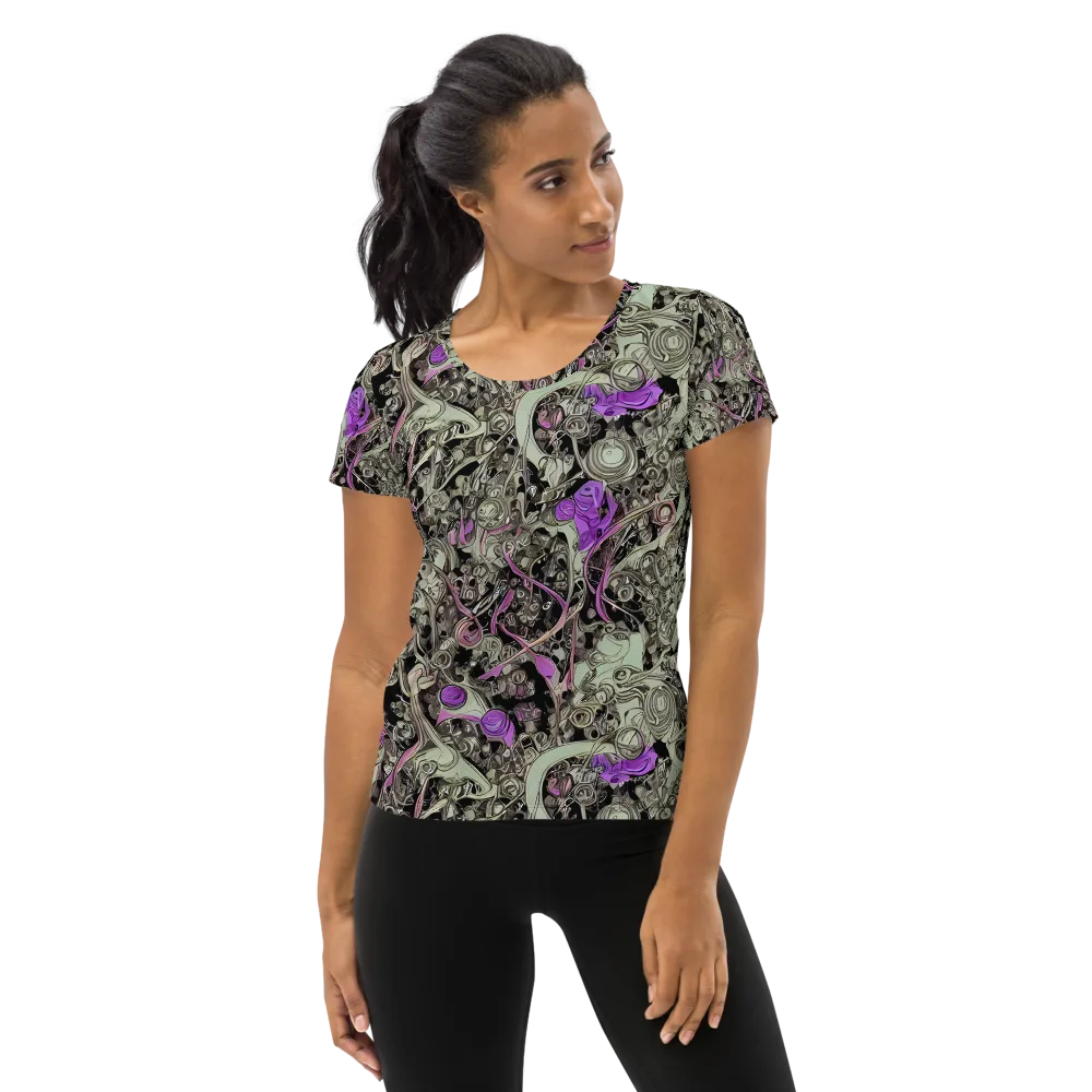 Molten Curiosity on Women's Athletic T-Shirt — Front