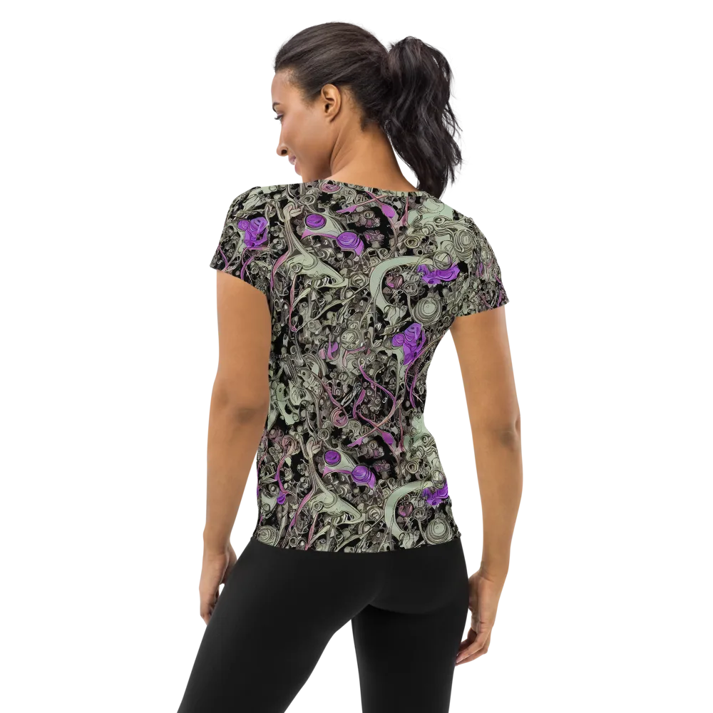 Molten Curiosity on Women's Athletic T-Shirt — Back