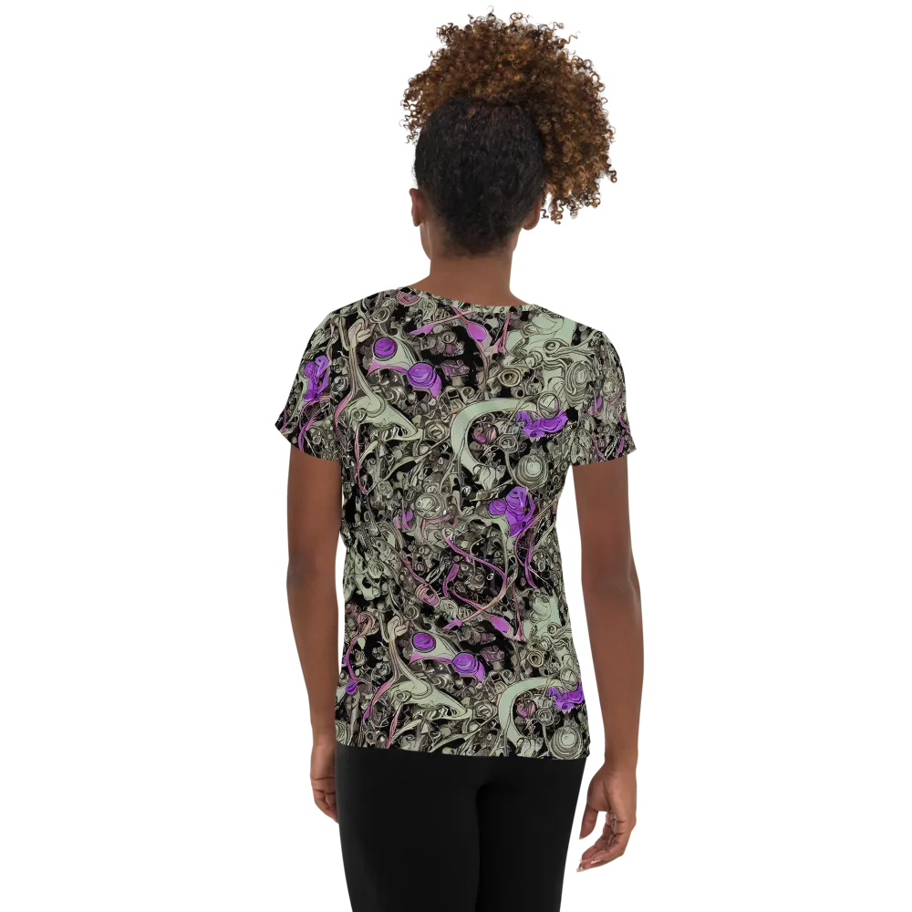 Molten Curiosity on Women's Athletic T-Shirt — Back