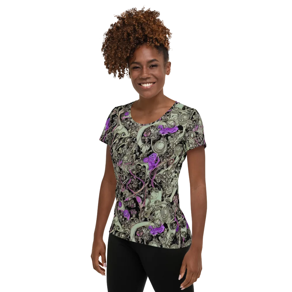 Molten Curiosity on Women's Athletic T-Shirt — Left
