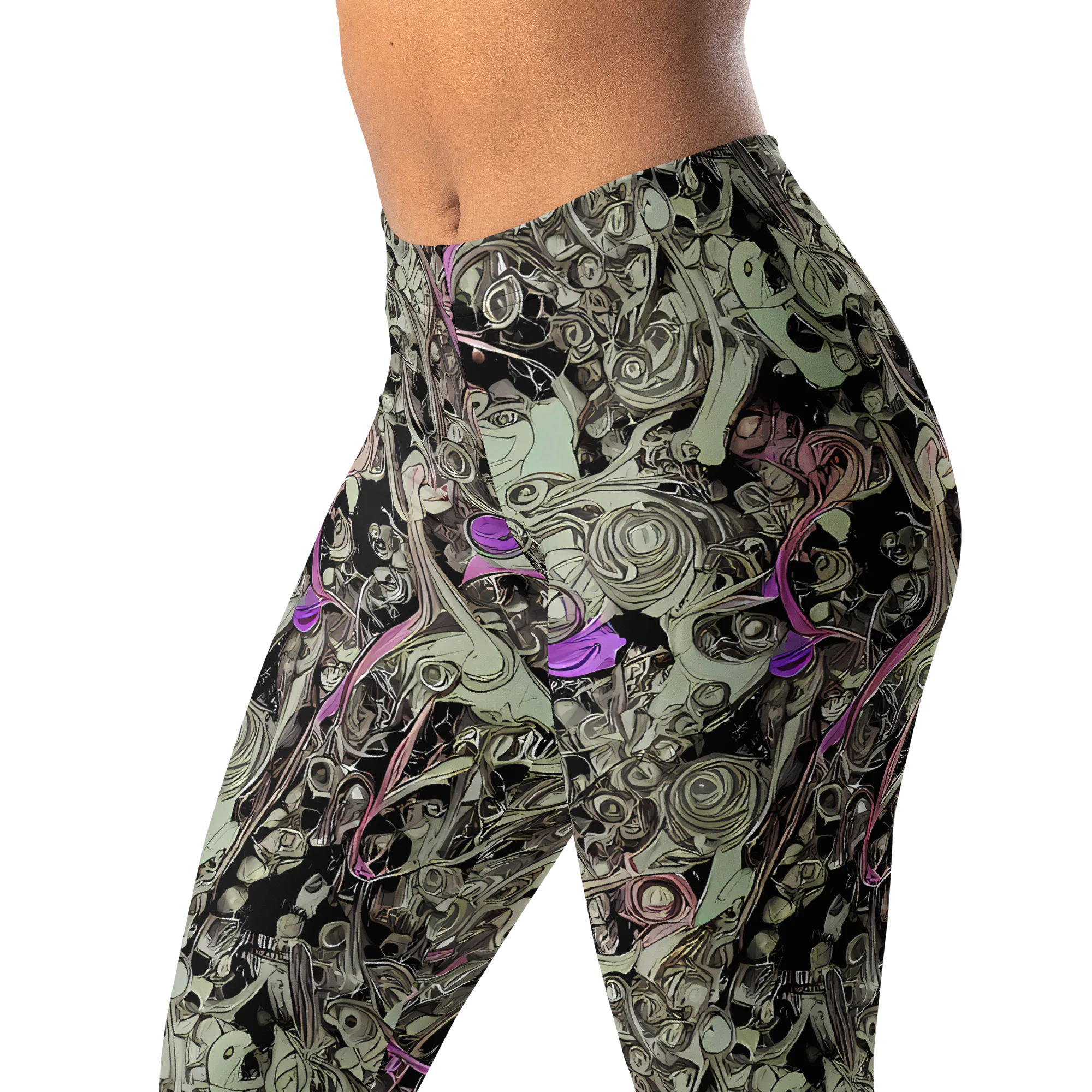 Molten Curiosity on Leggings — Left Front