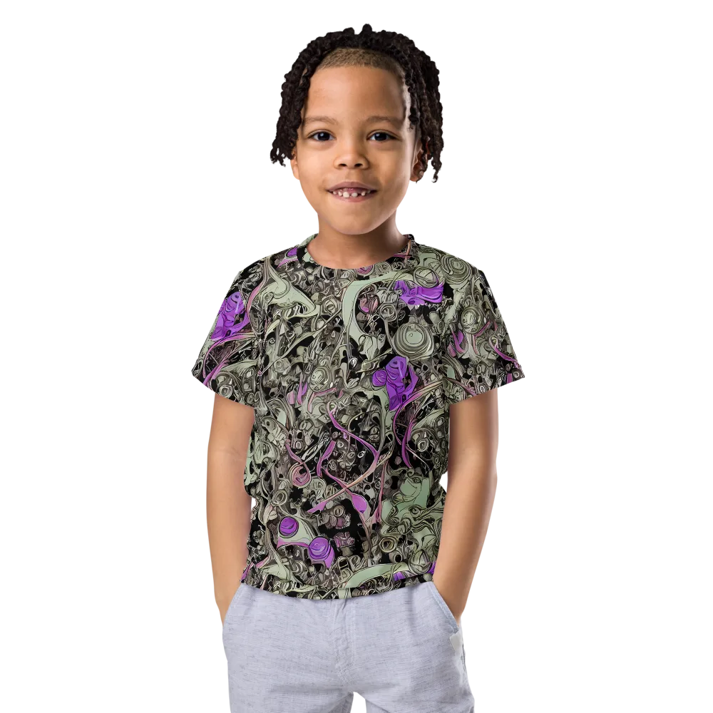 Molten Curiosity on Kids Crew Neck T-Shirt — Front