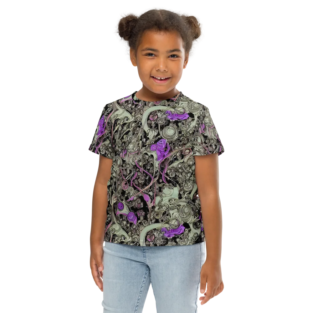 Molten Curiosity on Kids Crew Neck T-Shirt — Front