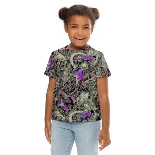 Molten Curiosity on a Kids Crew Neck T-Shirt