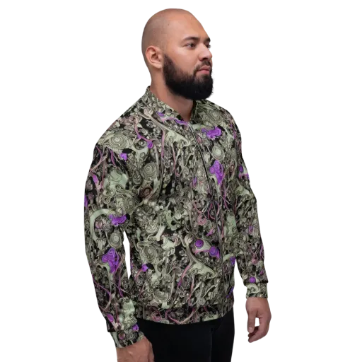 Molten Curiosity on a Bomber Jacket