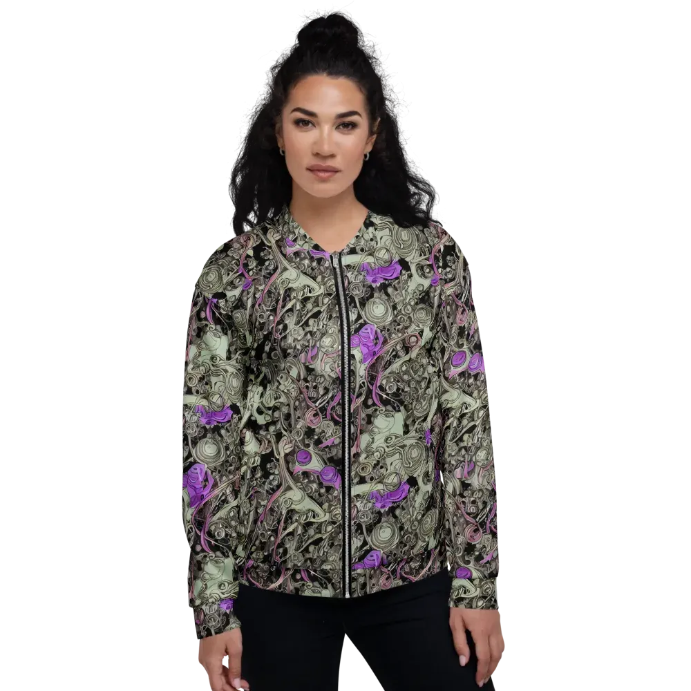 Molten Curiosity on Bomber Jacket — Front