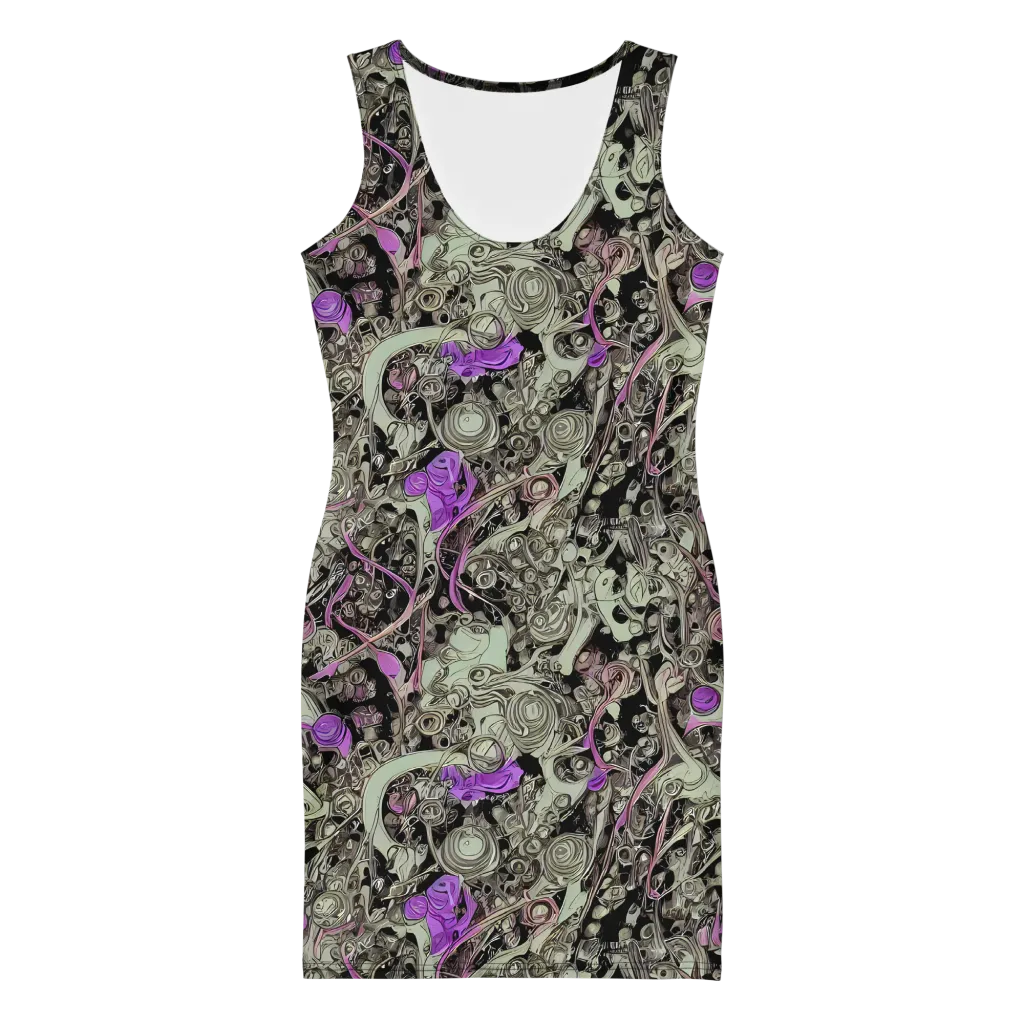 Molten Curiosity on Bodycon Dress — Front