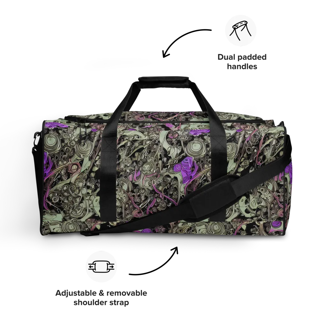 Molten Curiosity on Duffle Bag — Front
