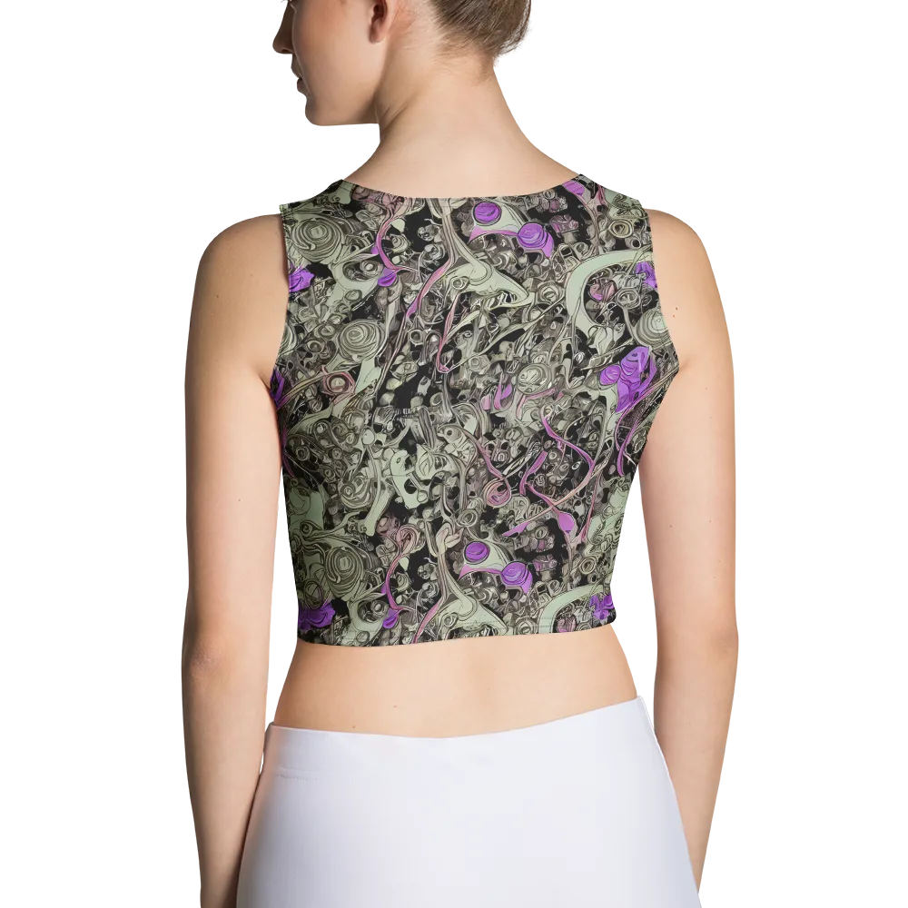 Molten Curiosity on Crop Top — Back