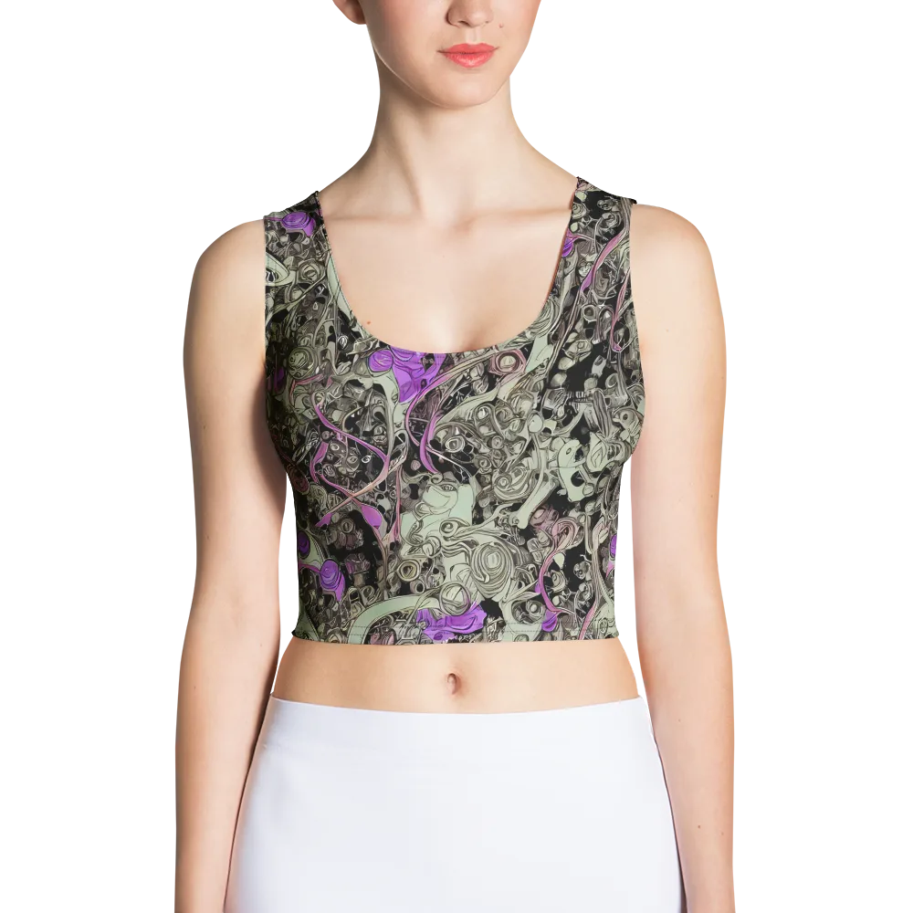 Molten Curiosity on Crop Top — Front
