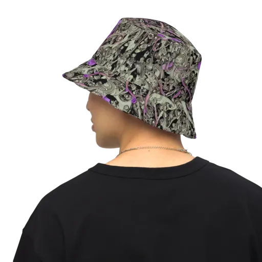 Molten Curiosity on a Reversible Bucket Hat