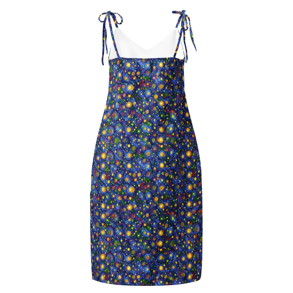 Cobalt Star Garden on Slip Dress — Back