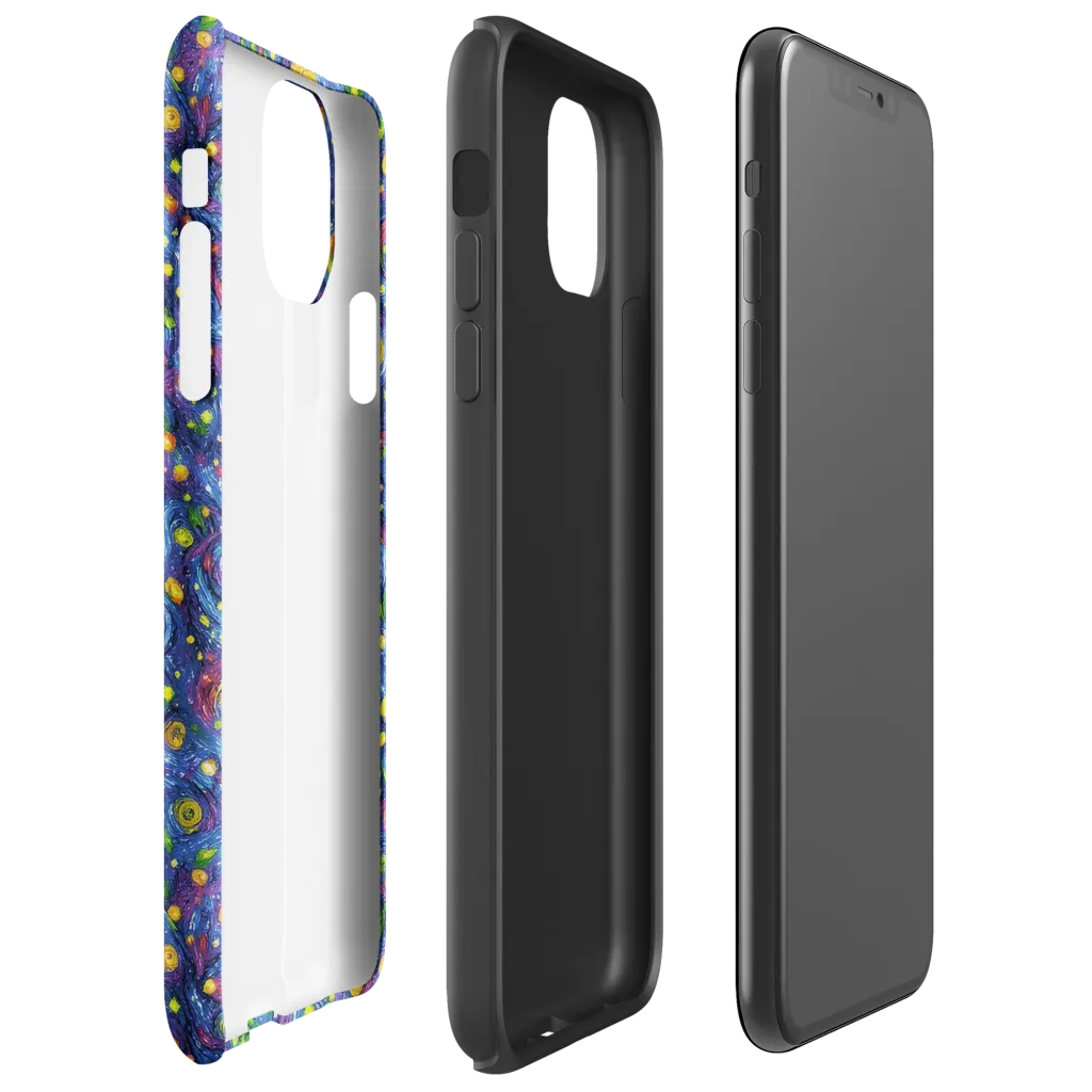 Cobalt Star Garden on Tough Case for iPhone® — Right