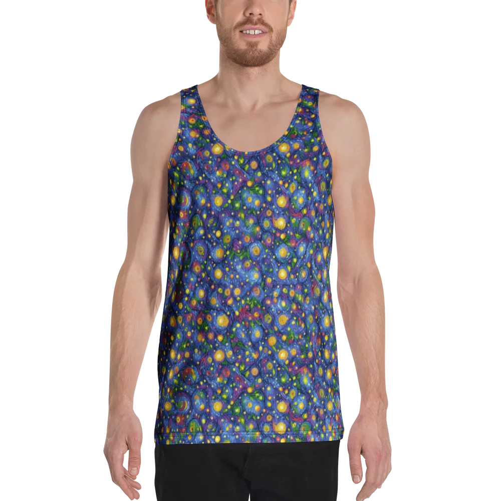 Cobalt Star Garden on Men's Tank Top — Front