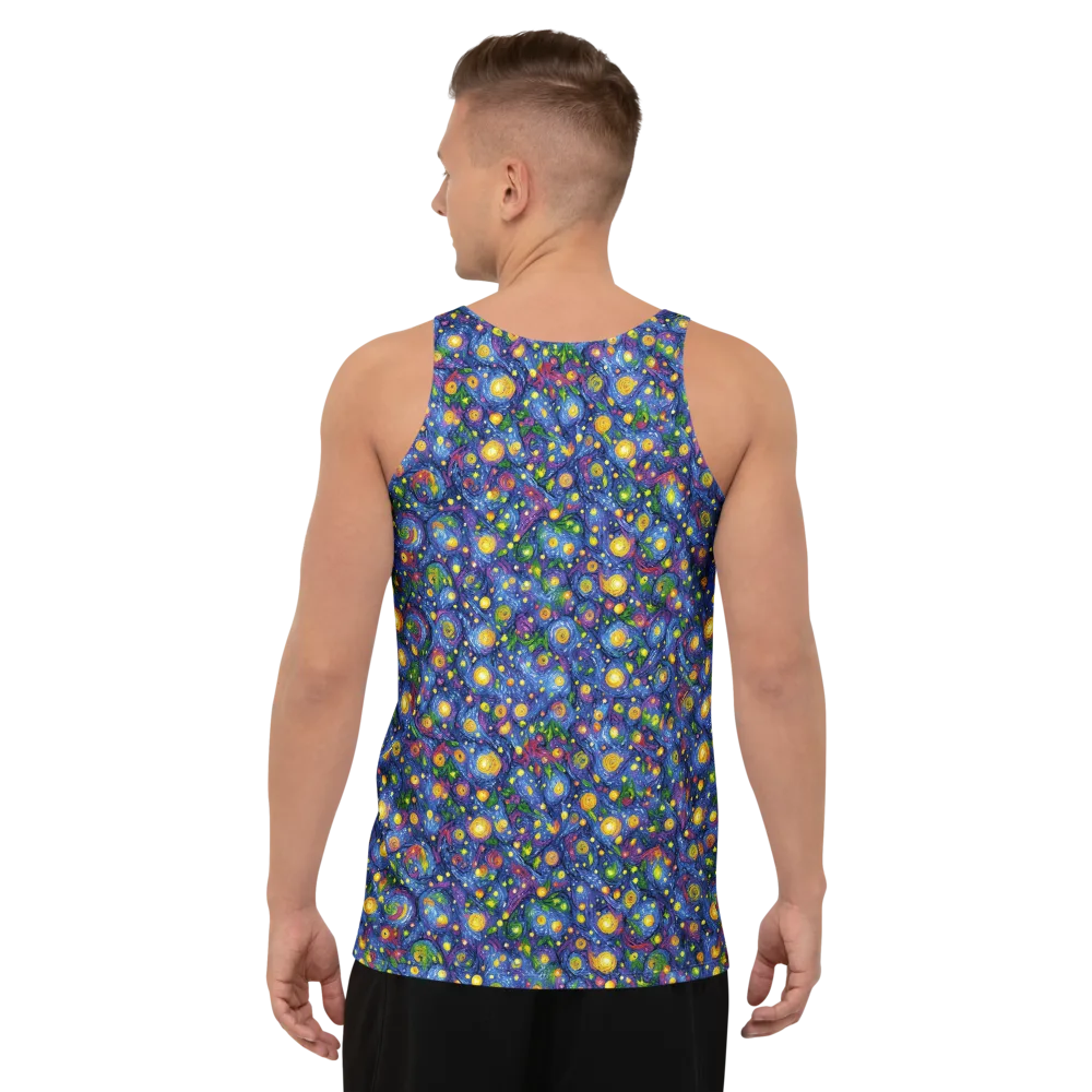 Cobalt Star Garden on Men's Tank Top — Back