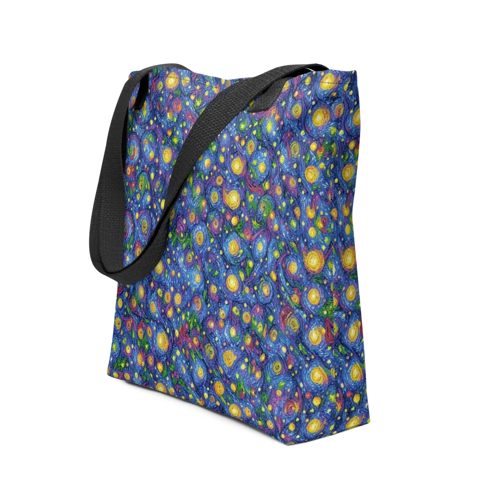 Cobalt Star Garden on Tote Bag — Front