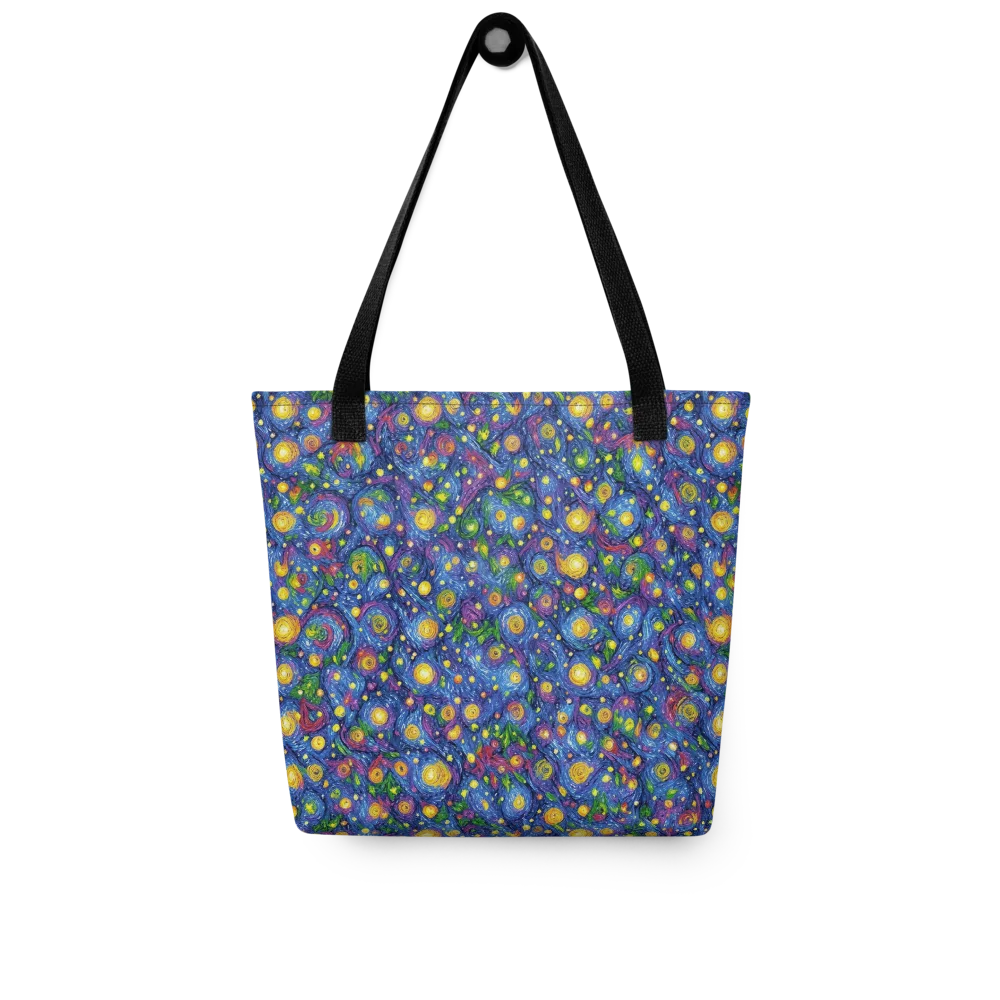 Cobalt Star Garden on Tote Bag — Front
