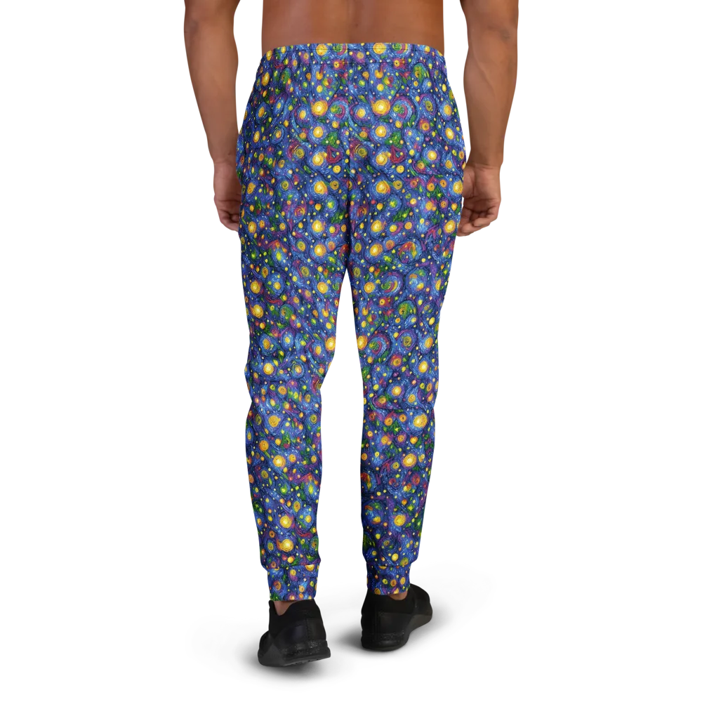 Cobalt Star Garden on Men's Joggers — Back