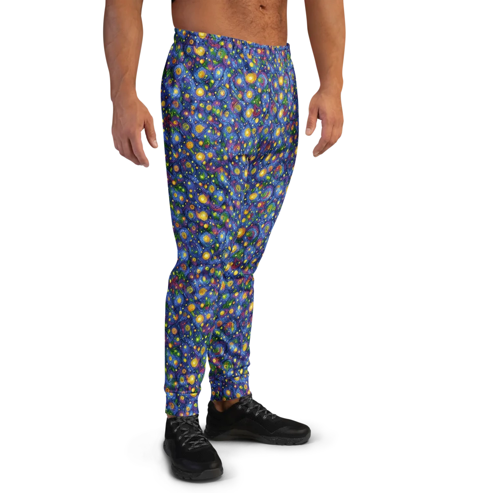 Cobalt Star Garden on Men's Joggers — Right