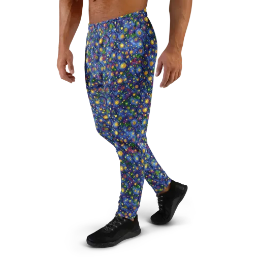 Cobalt Star Garden on a Men's Joggers